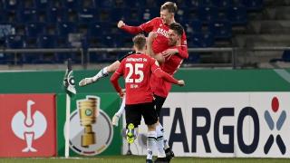 德国杯1/8决赛门兴0-3完败汉诺威