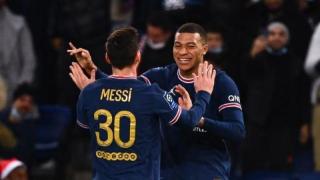 梅西助攻姆巴佩梅开 巴黎主场2比0胜摩纳哥