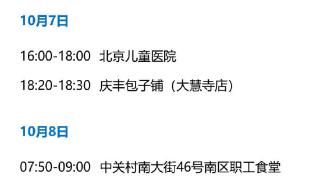 10月11日0时至15时,北京海淀新增感染者1例,风险点位公布