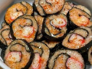 美味海苔虾滑卷，鲜嫩可口，一口咬下满满幸福！