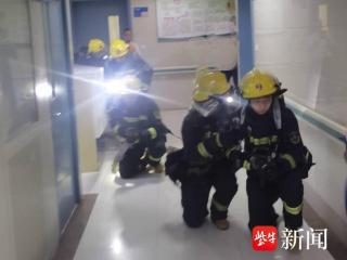 镇江市京口区消防救援中队开展消防应急疏散演练