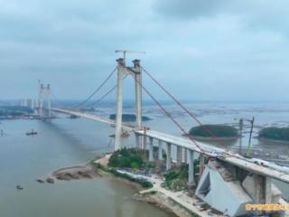 广西在建最长跨海大桥实现全线贯通