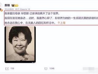 费翔母亲在上海安详离世，经历六年智力衰退，费翔深情陪伴至最后