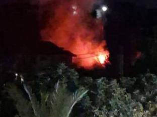 一以军热气球在黎巴嫩南部坠落并引发火灾