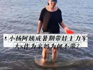 小杨阿姨成暑期带娃主力军，大S在家忙啥呢？不应该陪孩子吗？