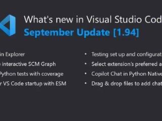 微软推出visualstudiocode1.94版本更新