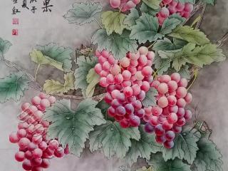 【佳作欣赏】杨雪红葡萄画卷，清雅晶莹