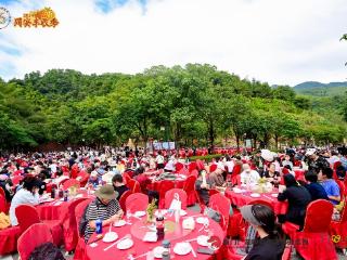 顶村村千人丰收（土猪）宴流水席喜庆开席