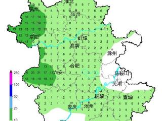 未来九天全省逐日，淮北地区和大别山区有中雨