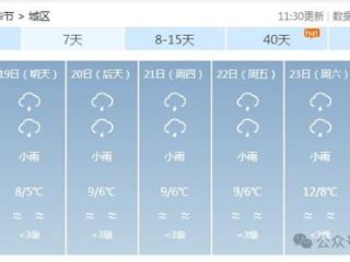 未来三天贵州中部以北地区维持低温阴雨天气