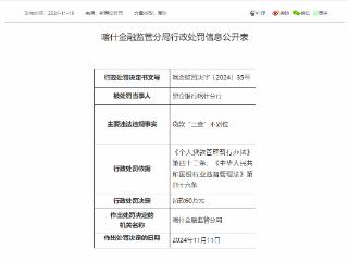 因贷款“三查”不到位，昆仑银行喀什分行被罚60万元