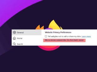 火狐firefox浏览器将移除“donottrack”复选框