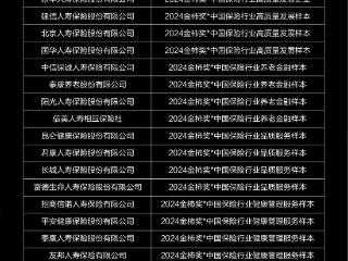 2024保险金柿奖出炉，寻找“中国保险行业新榜样”