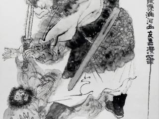 水浒传人物志——于友善《杨志·天暗星》作品