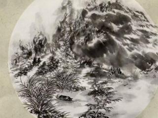 墨韵山水间，心游天地外——沈斌山水作品