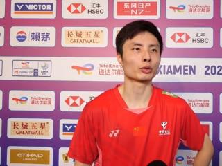 石宇奇：今天开局打的很好，第二局遇到困难及时调整拿下了比赛