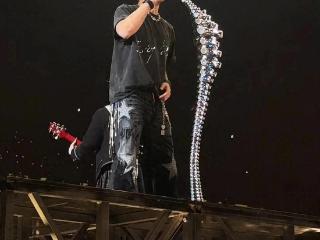 谢霆锋演唱会港圈明星齐助阵妈妈激动合唱继父坐后面不悦