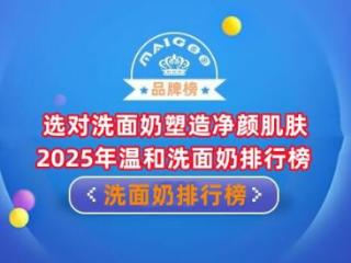 选对洗面奶塑造净颜肌肤 2025年温和洗面奶排行榜