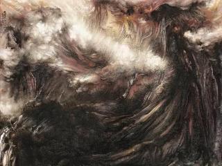 墨色洇染间，万象藏幽玄——杨耀宁《闲云笑我》作品