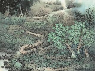 在水墨天地间绘就诗意江南——陈危冰《桑下春蔬绿满畦》作品
