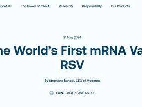 第二款拳头产品来了！美FDA批准莫德纳RSV疫苗