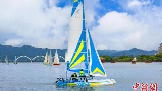 助内陆民众感受“扬帆”魅力 陕西汉中举办2024“五一”帆船展示活动