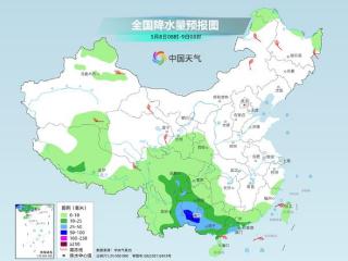 今明两天，贵州等地局部有大暴雨