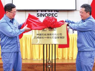湖南石化乙烯炼化一体化项目部成立揭牌