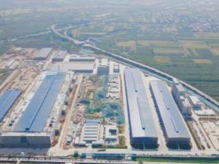 陕西重点工程乾县新能源高端材料生产项目全面封顶