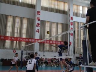 2024年淄博市中学生排球比赛在山东省淄博市第十中学开赛