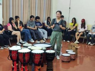 广西职业师范学院开展“鼓乐心声”心理团体辅导活动