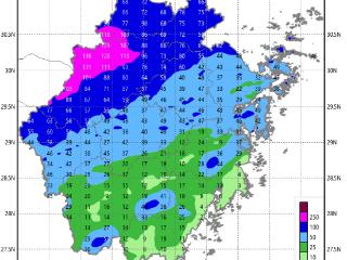 浙江持续性区域暴雨明天结束，但仍多分散性暴雨