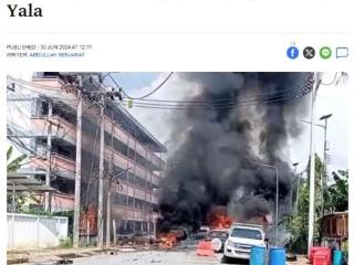 突发！泰国南部一警局大楼前发生爆炸 已致1死3伤