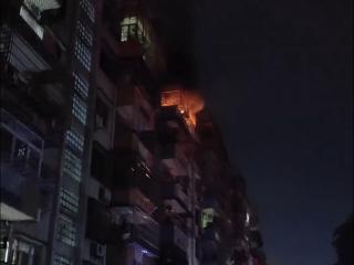 人为还是意外？海口市大华新村一居民房深夜起火 有人在墙面写下：“你要赔付”