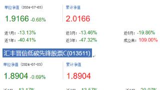 知名基金经理陆彬管理汇丰晋信低碳先锋6月跌11.5%