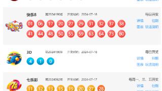 7月18日福彩中奖号码
