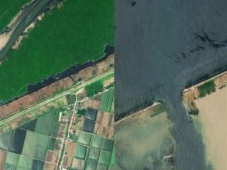 洞庭湖决堤抢险77小时！吉林一号卫星全程还原：涌入洪水2亿立方米