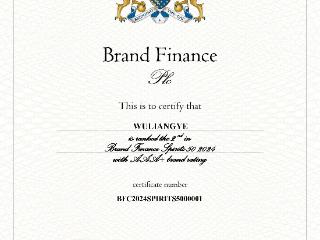 《Brand Finance2024年全球最具价值烈酒品牌50强》榜单发布 五粮液再获AAA+最高品牌强度评级