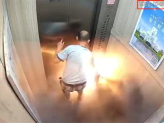 电梯内电池爆燃事主26天后去世引热议 官方：勿将锂电池带进电梯/室内充