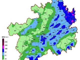 今天夜间到明天白天，贵州中东部及南部局地有暴雨，部分乡镇有大暴雨～