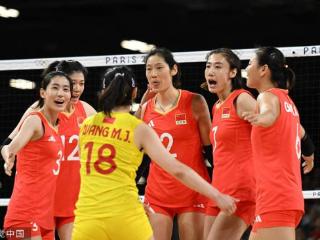 中国女排3-0法国女排 小组赛两连胜提前出线