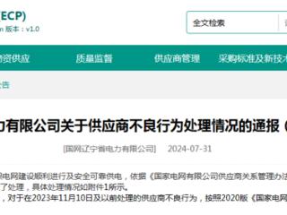 产品检测不合格且未完成整改，山东印鸿电气被国网辽宁电力通报