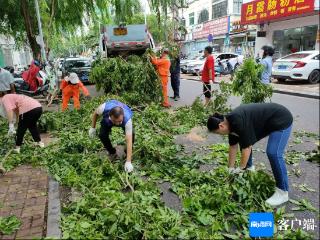 组图 | 三亚：台风过后，他们在行动