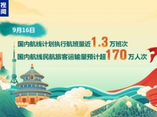 16日国内航线民航客运量预计超170万人次