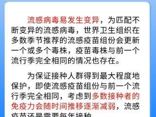 应对秋冬季流感早准备 你需要知道这些流感疫苗接种知识