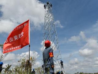 众志成城战“摩羯” 抗灾复电党旗飘