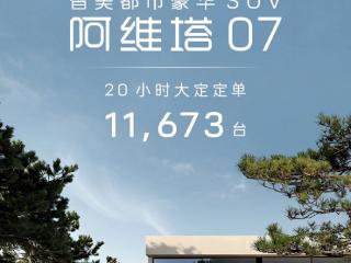 21.99万起上市就爆卖！阿维塔07上市20小时大定11673台