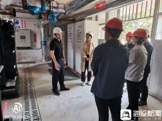 省住房和城乡建设厅行政许可处四级调研员丁靖靖一行到德州高新热力有限公司督导检查安全生产工作