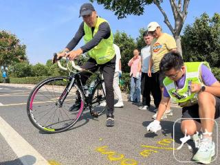 阜阳马拉松系列赛10000米赛道测量完成