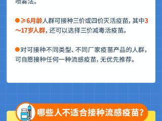 流感疫苗接种指南来了！建议10月底前完成全程接种